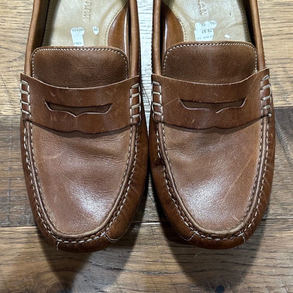 Cole Haan Brown Leather Loafers - Picture 4 of 8